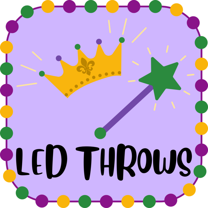 Mardi Gras - LED Throws Mardi Gras - LED Throws